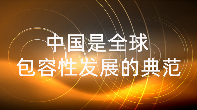 中国是全球包容性发展的典范(习近平经济思想指引下的中国经济专论)